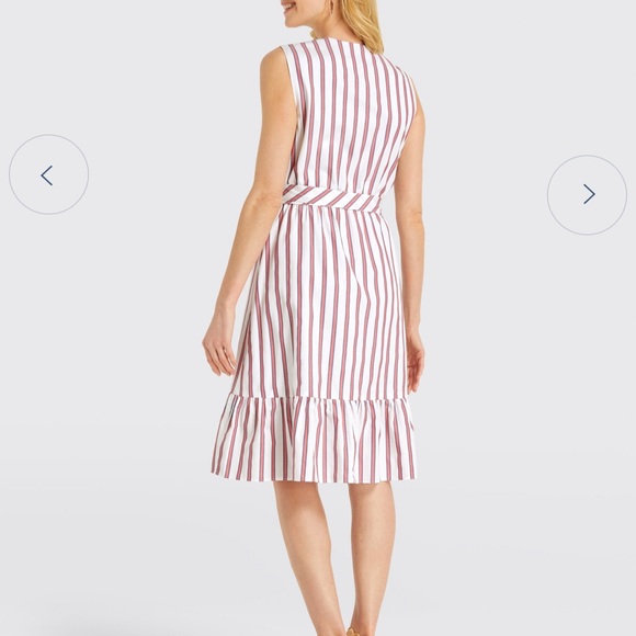 Draper James Striped Wrap Dress - Picture 2 of 4